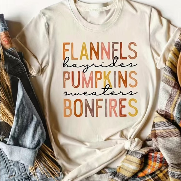 NWT Fall Vibes TShirt - Picture 1 of 5